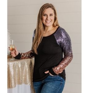 Shine Bright Sequin Top